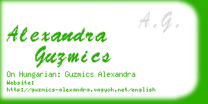 alexandra guzmics business card